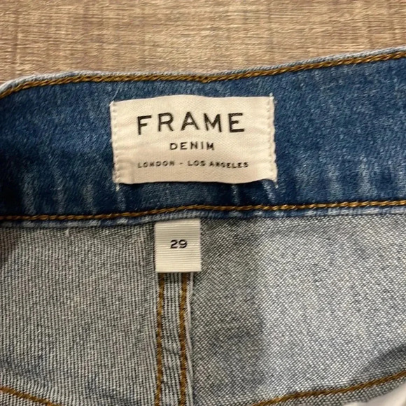 FRAME - Le Slender Straight Leg Jeans Thistle Wash LSLTR969 Women's Size 29 - Picture 6 of 12